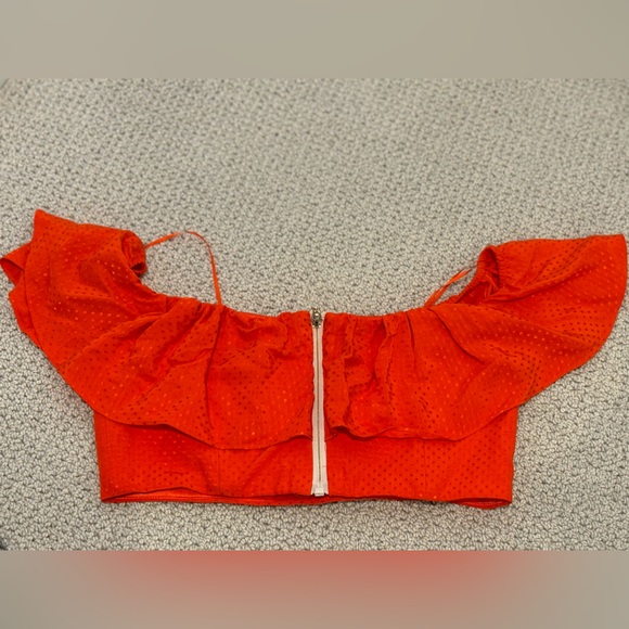 JAY GODFREY Red Ruffle Crop Top SZ 0
JAYGODFREY - Picture 8 of 14
